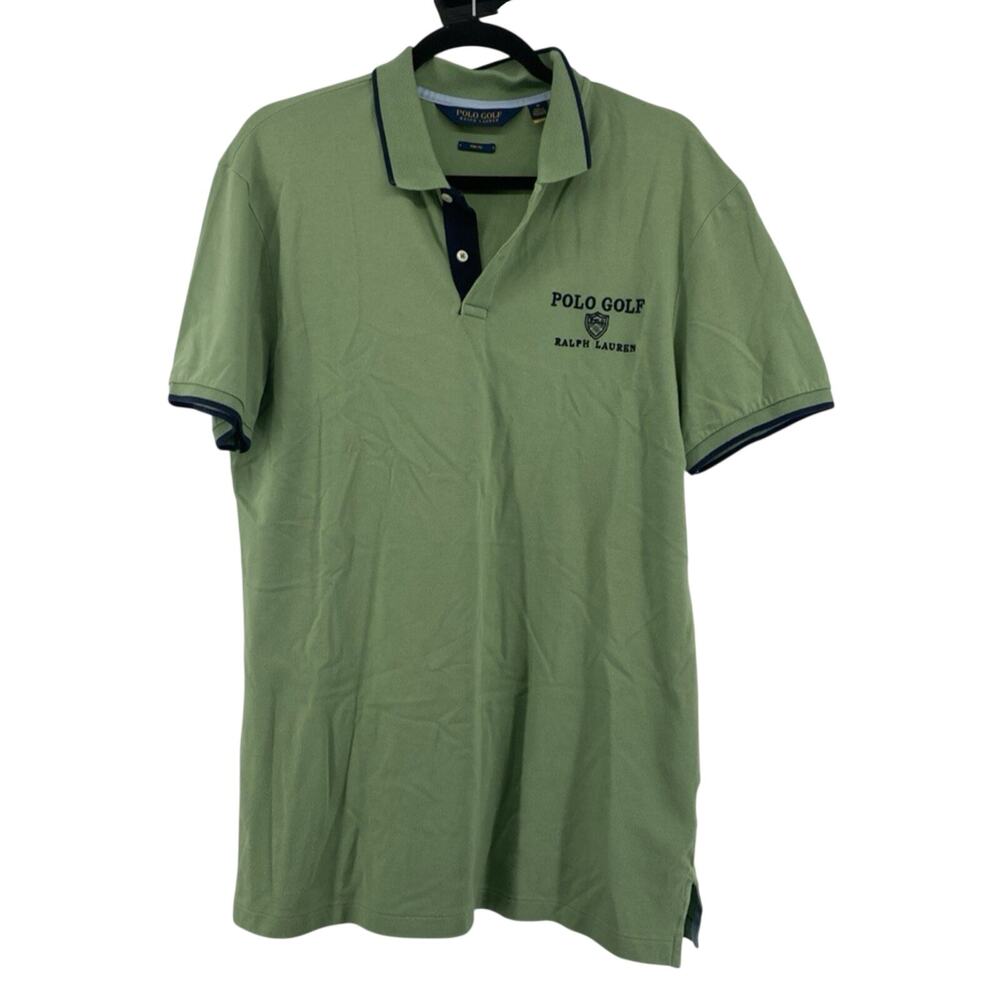 Polo Golf Ralph Lauren Pro Fit Big Logo Shirt Sz M Green